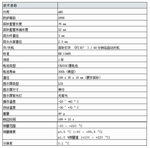 德國德圖 testo103折疊式溫度計
