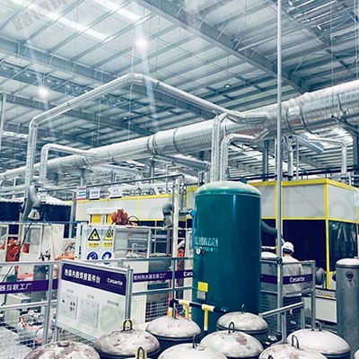 鄭州某知名電器企業中央煙塵凈化工程